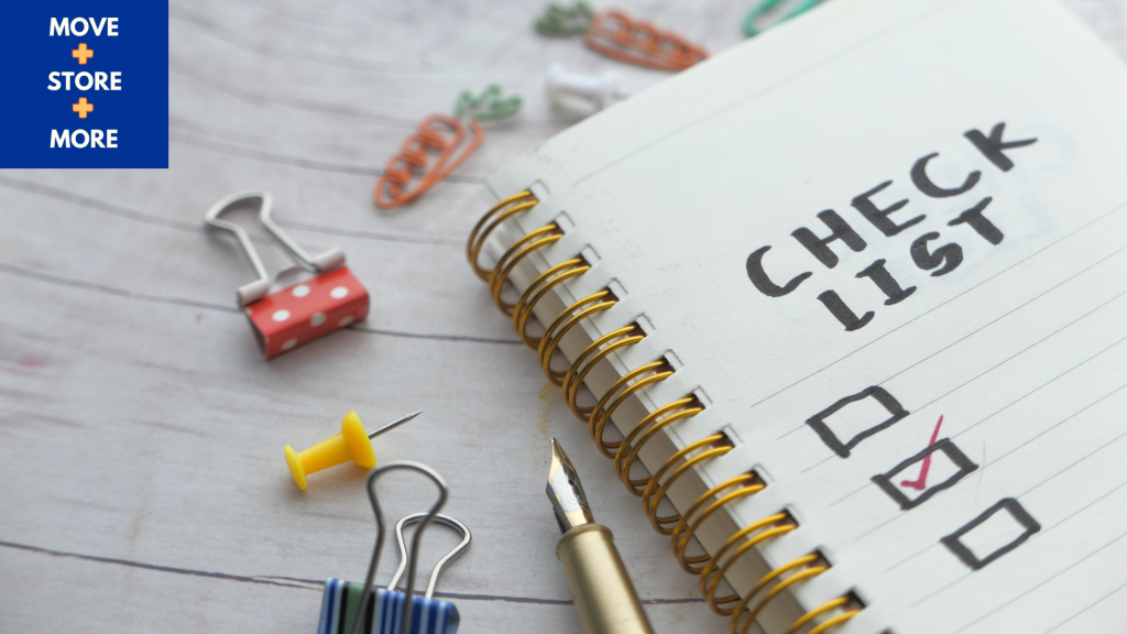 Image of clipboard with moving checklist - Move Store & More How to Save Money Before Moving House Blog Image